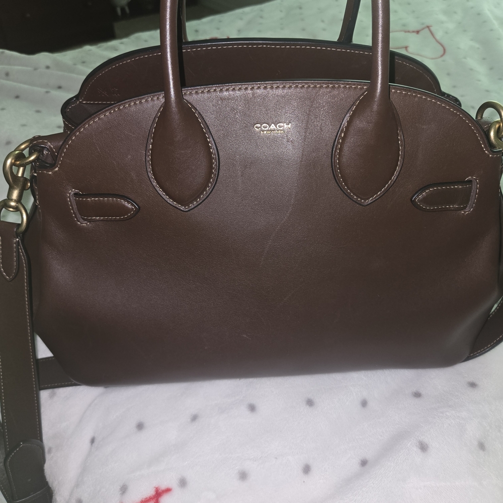 Coach Empire Carryall 35 Leather Satchel